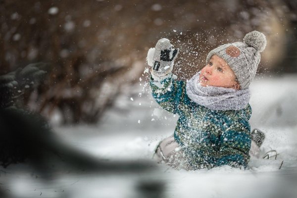 дети зимой