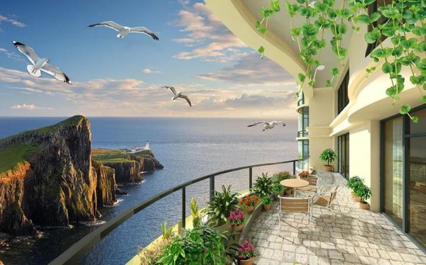 красивые виды с балкона