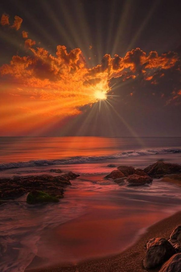 закат пейзаж