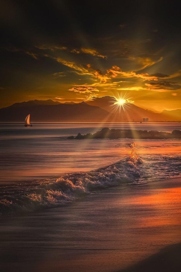 закат красивый