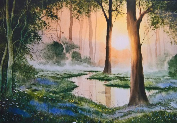 акварельные пейзажи