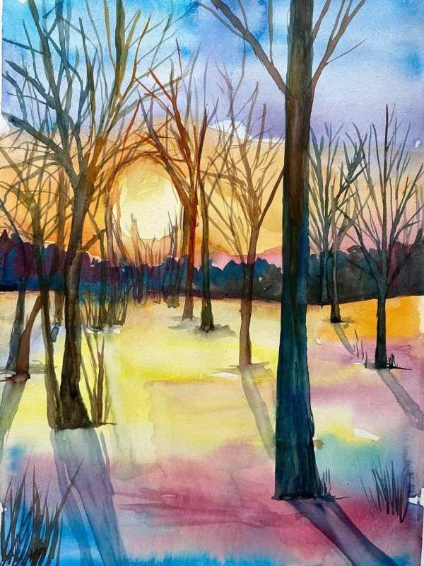 пейзажи для срисовки