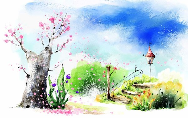 весна рисунки