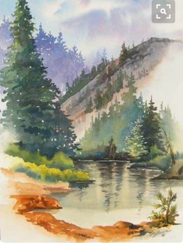 акварельные пейзажи