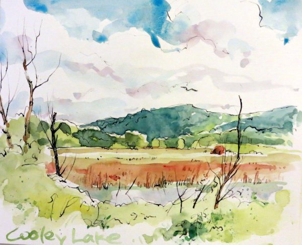 акварельные пейзажи