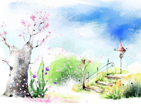 весна рисунки