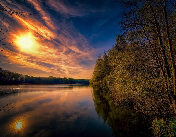 река закат