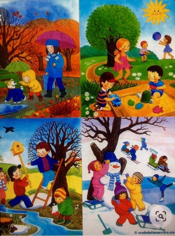 изображения времен года для детей