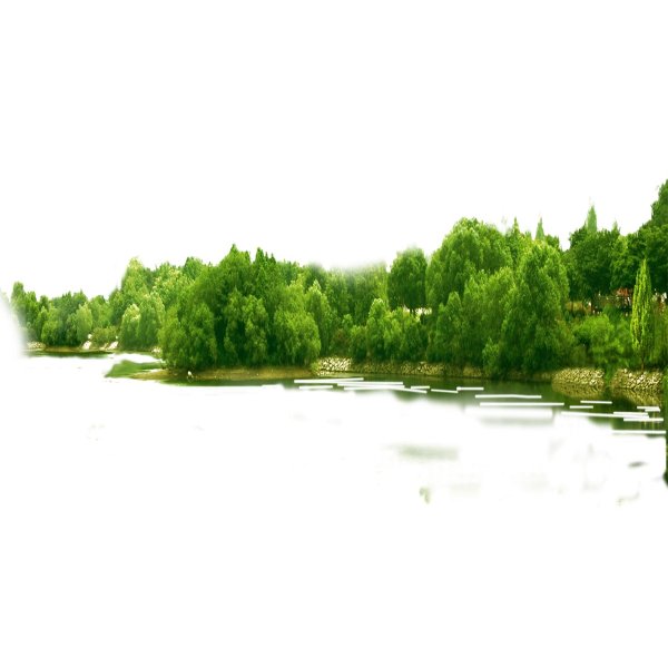 водоем без фона