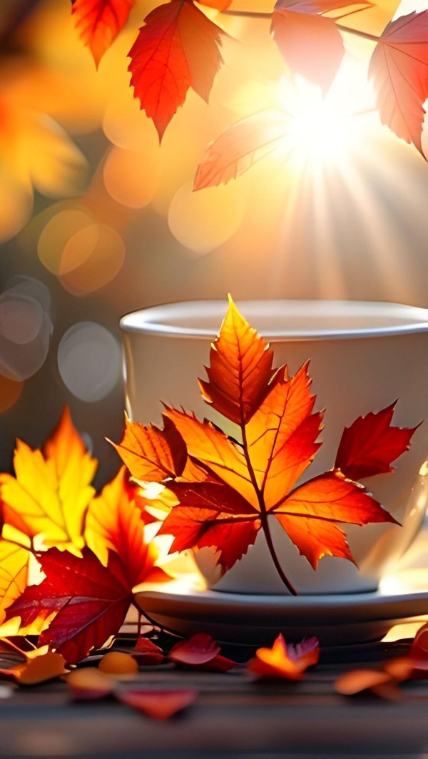 осеннее утро открытки