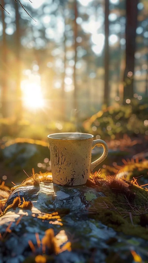 кофе в лесу