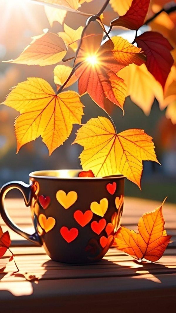 осеннее утро открытки