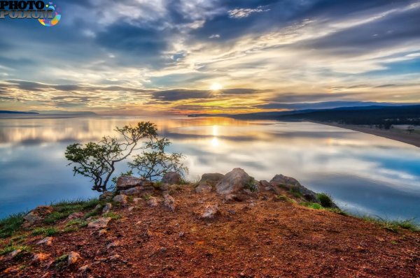 рассвет на байкале