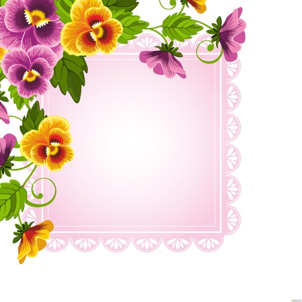 рамка цветами