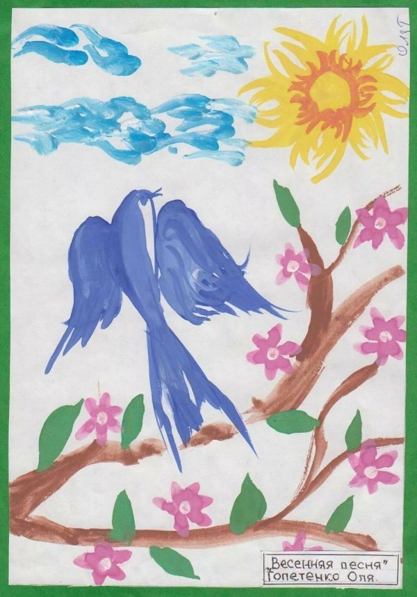 весна рисунки