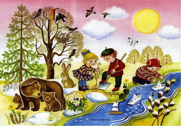иллюстрации на тему весна