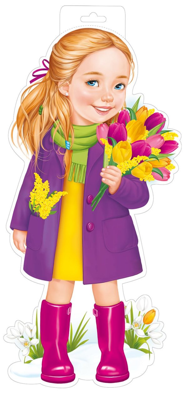 девочка с цветами