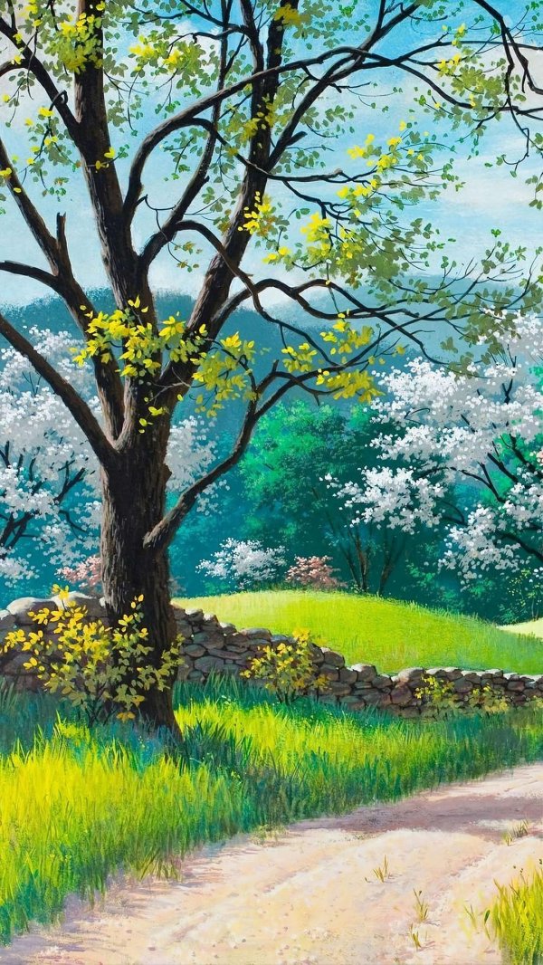 весенняя картина для детей