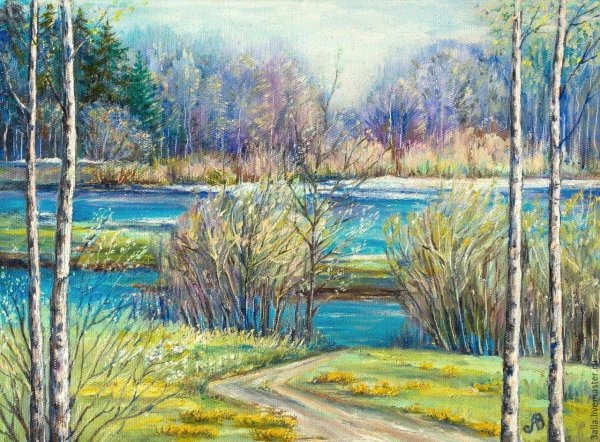 ричард берггольц весенний пейзаж