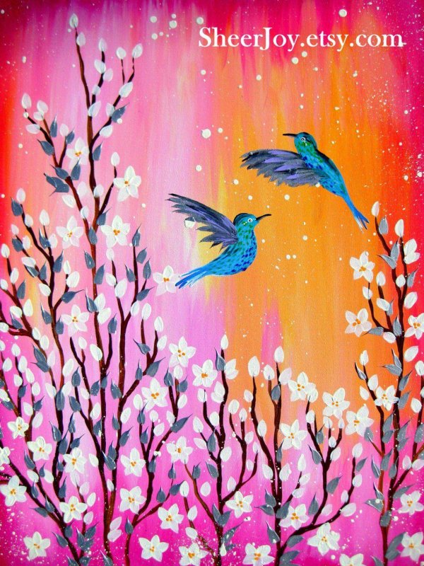 рисунок гуашь