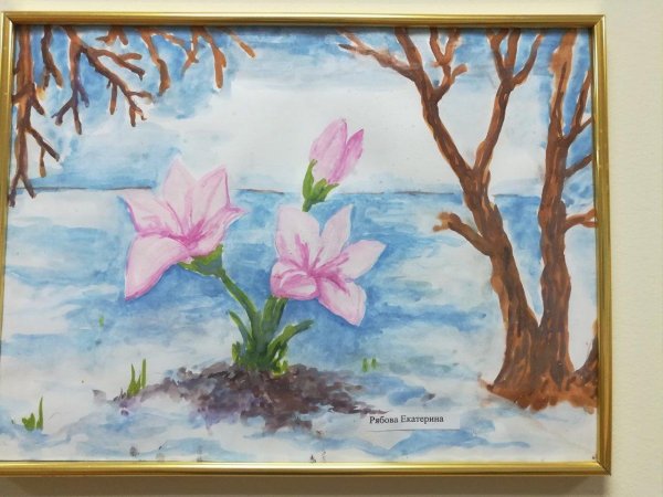 весенние пейзажи рисунки