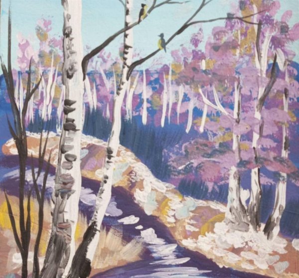 художник рыжков весенние проталины