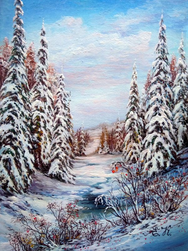 зимний пейзаж светлана шенк