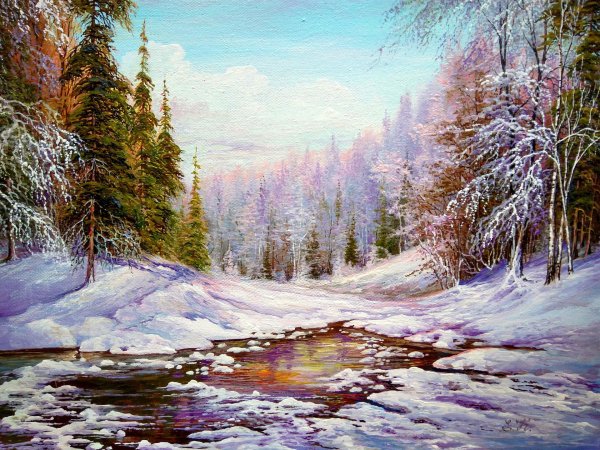 карл розен зимний пейзаж