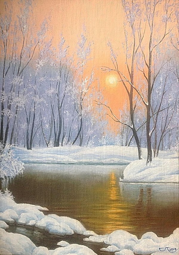 зимняя река ольга базанова