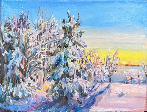 картины зимнего пейзажа