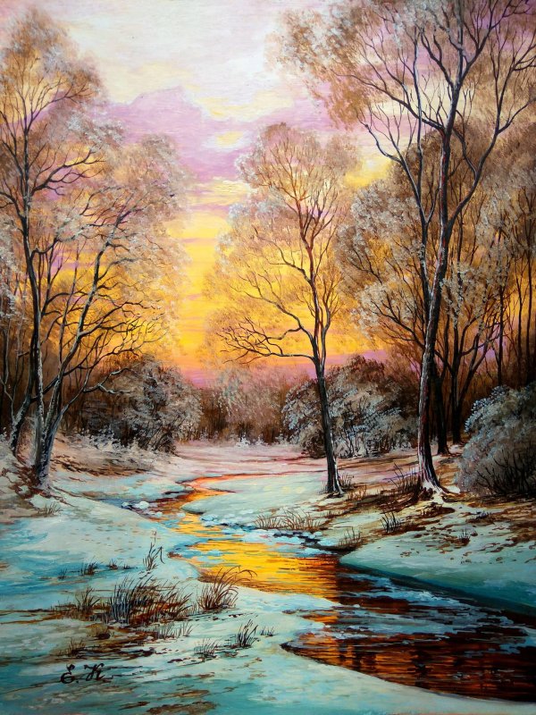 пейзаж картина маслом