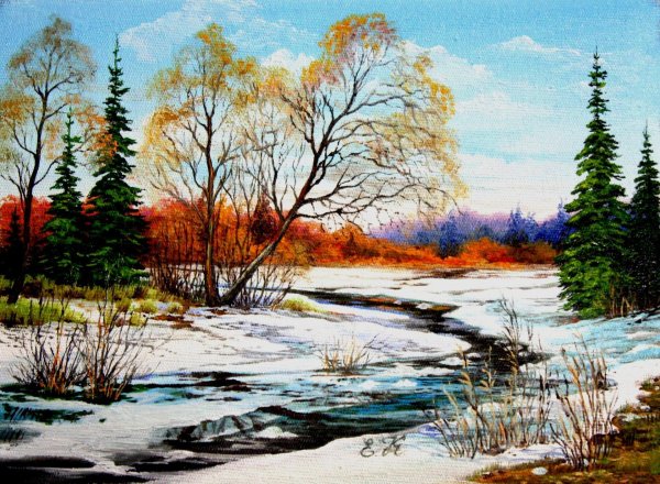 картина весенний пейзаж