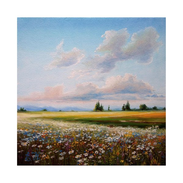 картина ромашковое поле художника волкова ефима