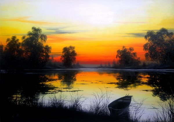 картина на зорьке