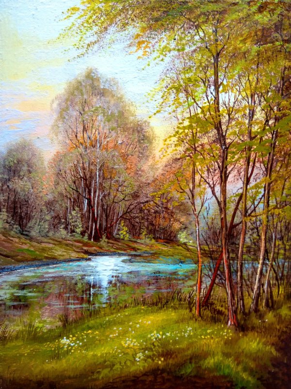 весенний пейзаж живопись