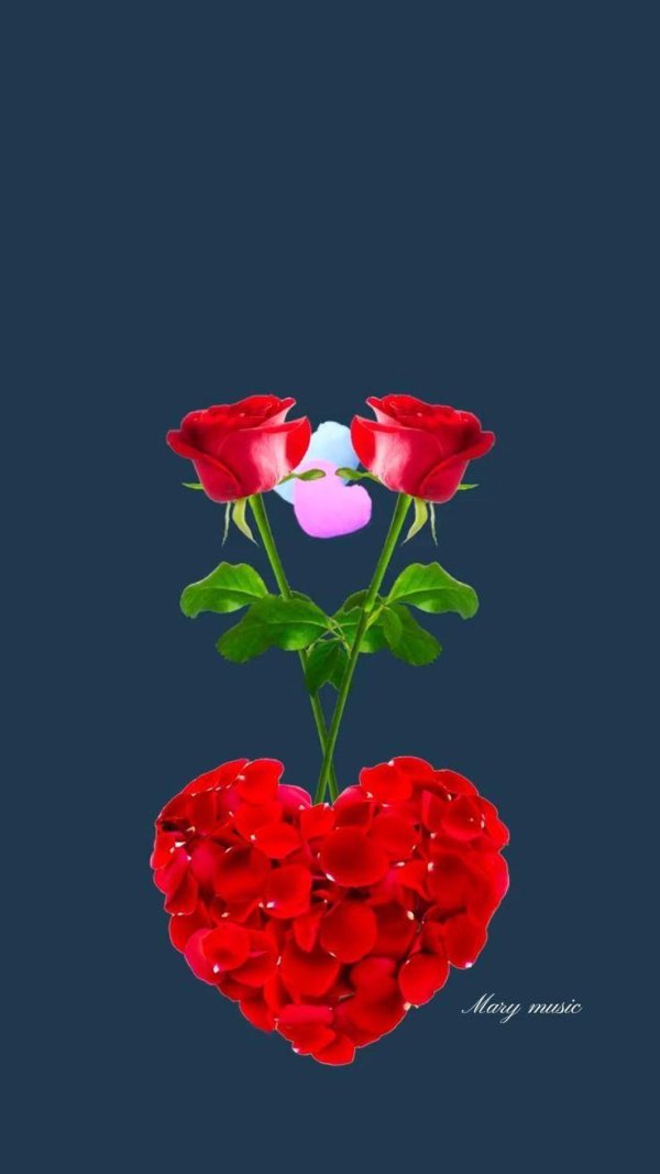 цветок в виде сердца