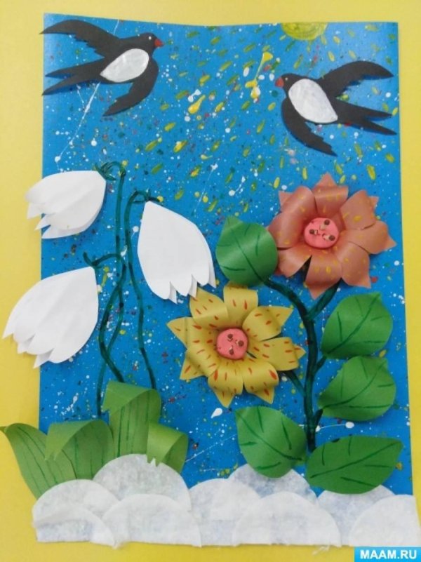 весенние аппликации