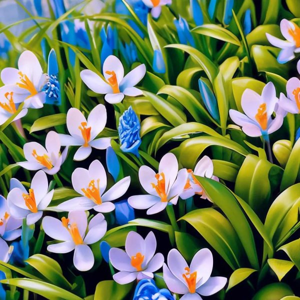 пролеска сибирская крокус