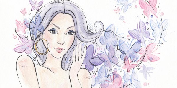 рисованные женщины