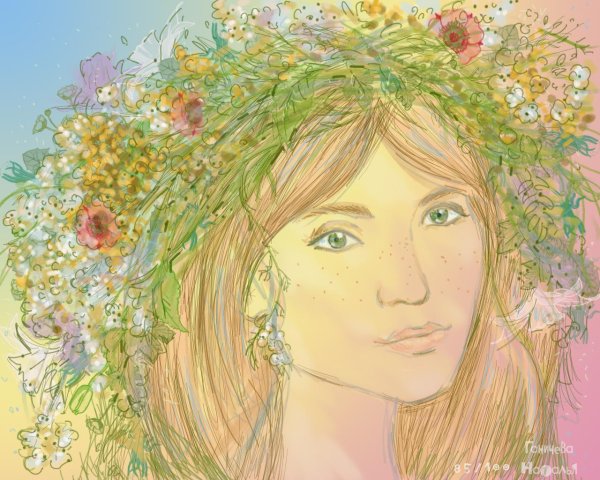 портрет весны