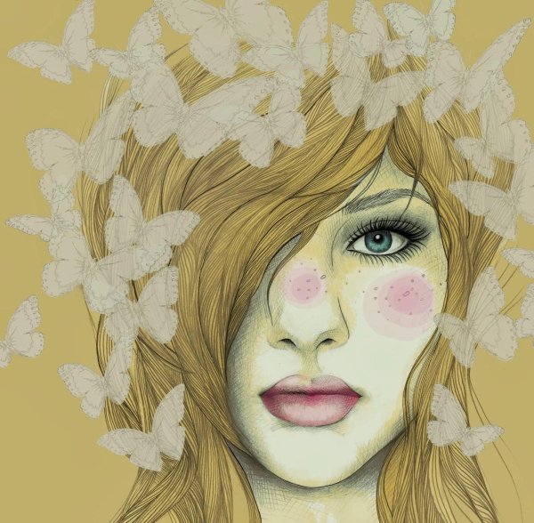 девушки рисунки