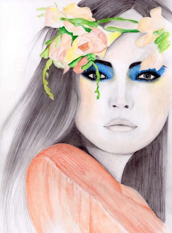 акварельная картина