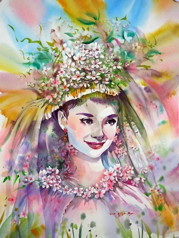 акварели художницы ryu eunja