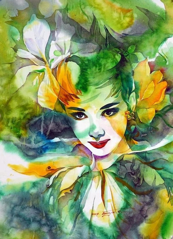 акварельные рисунки