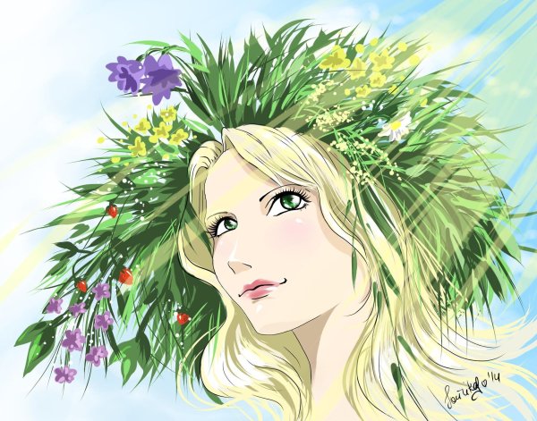 портрет весны