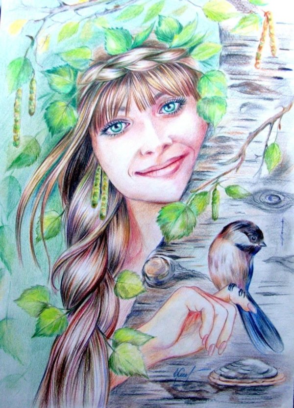 портрет весны