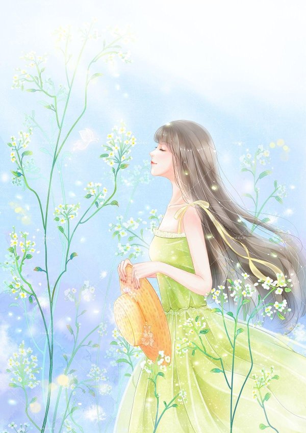 девушка иллюстрация