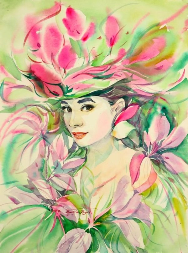 ryu eunja акварели