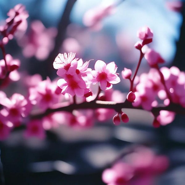 ветка цветущей сакуры