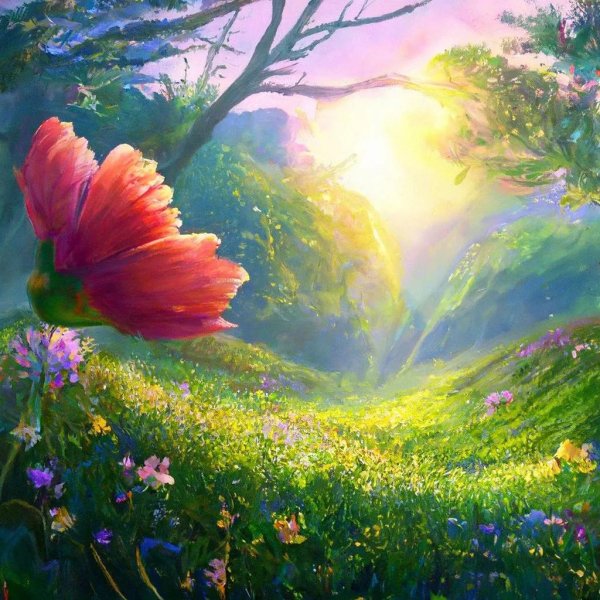 поляна с цветами